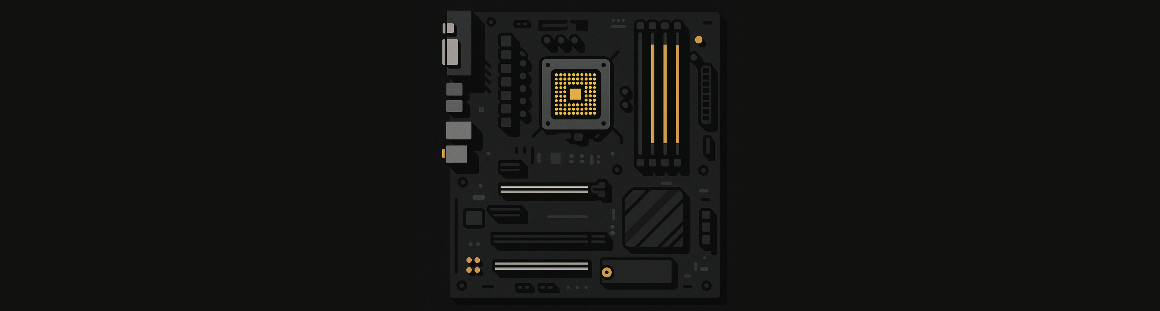 Motherboard closeup