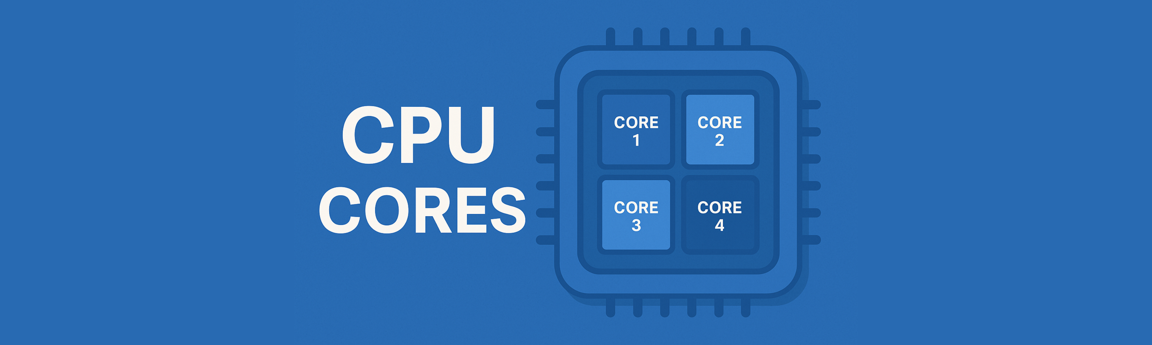 Illustration of CPU cores