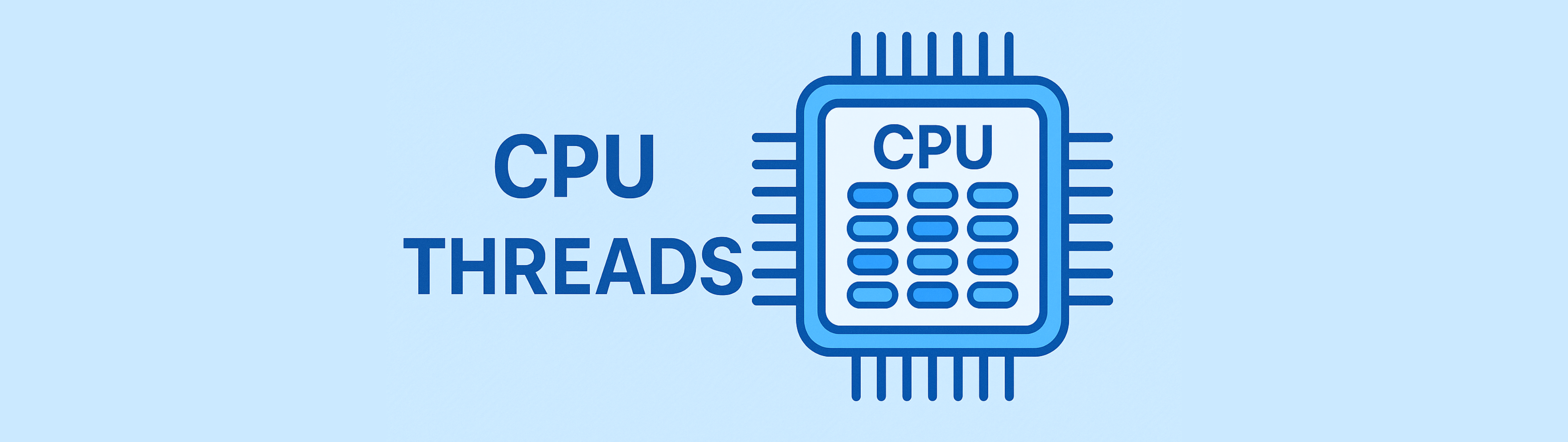 Illustration of CPU threads